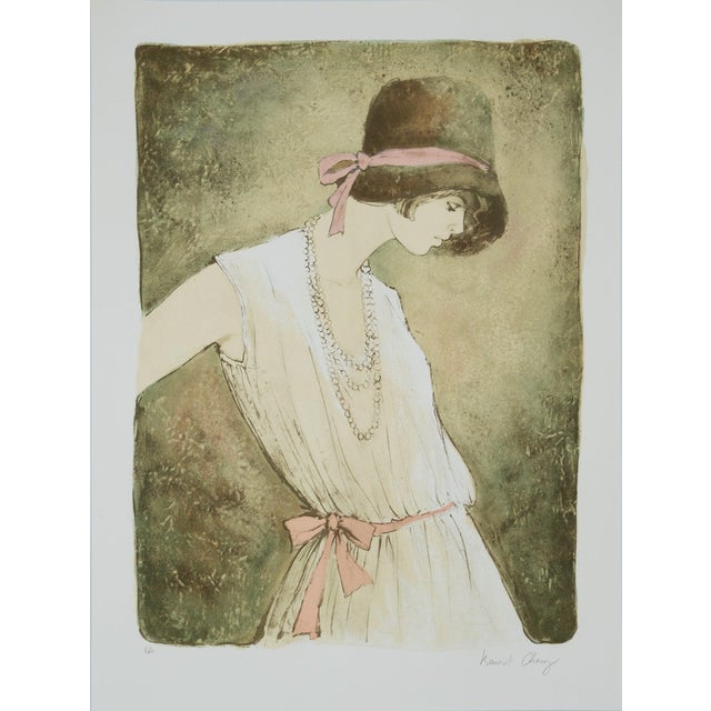 Bernard Charoy, Charlotte au collier, Lithograph For Sale
