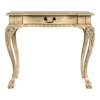 Dupree 35" Wood Writing Desk, Beige For Sale