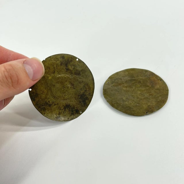 Gold dust scale pans were used by the Asante Empire and other Akan-speaking peoples of West Africa as part of an elaborate...
