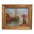 1910s Signature of Listed Artist -Bordes- Nautical Boat Harbor .Oil / Board For Sale