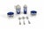 Antique Louis XVI Style Silver and Cobalt Blue Glass Condiment and Cruet Set with Spoons, 1990s, Set of 7 For Sale - Image 16 of 16