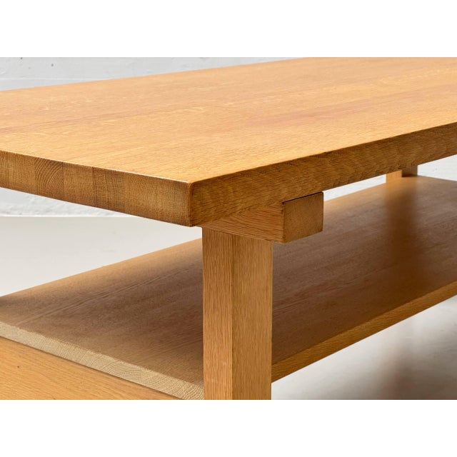 Mid-Century Scandinavian Oak Coffee Table, 1970s For Sale - Image 6 of 17