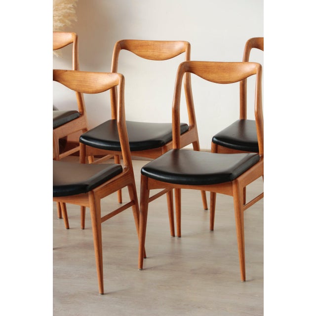 Vintage Scandinavian Teak Chairs, 1960s, Set of 6 For Sale - Image 12 of 18