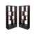 Elevate your space with this striking pair of vintage Asian-inspired asymmetrical etageres. Crafted with a rich, deep...