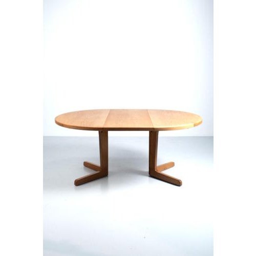 Danish Extendable Table in Oak For Sale - Image 6 of 14