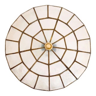 Capiz Shell Ceiling Light For Sale