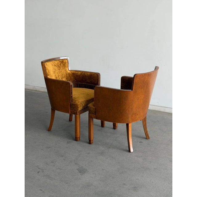 Pair of Art Deco RMS Caronia Ocean Liner Chairs Circa 1947 For Sale - Image 9 of 12