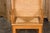 Brown Orkney Island Midcentury Scottish Canopy Chair with Hand Woven Straw Back For Sale - Image 8 of 12