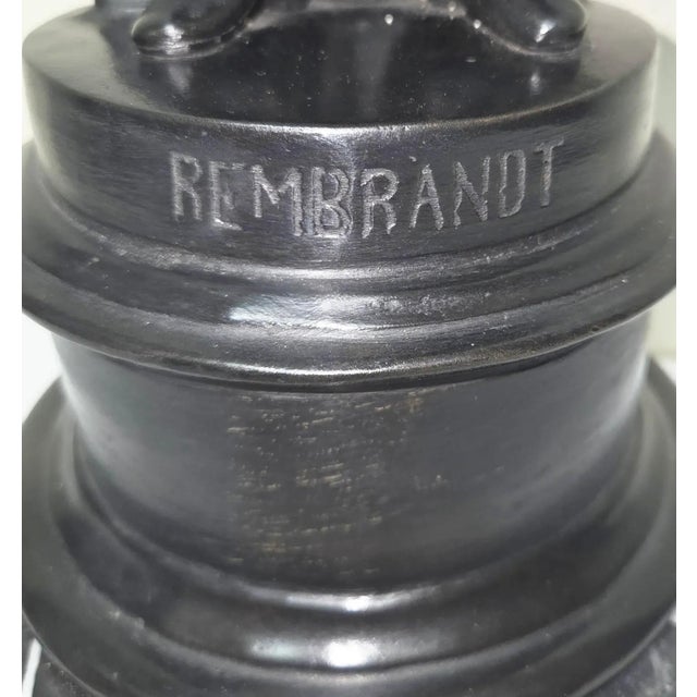 Renaissance Dutch Master Rembrandt Van Rijn, Bronze Sculpture - 18"h For Sale - Image 3 of 9