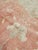 Textile Antique Oushak Carpet, Oriental Rug, Handmade Ivory, Muted Coral, Soft Green For Sale - Image 7 of 18