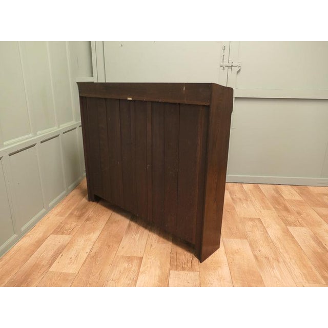 Wood Arts and Crafts Glazed Liberty Bookcase with Open Shelving, 1900 For Sale - Image 7 of 8