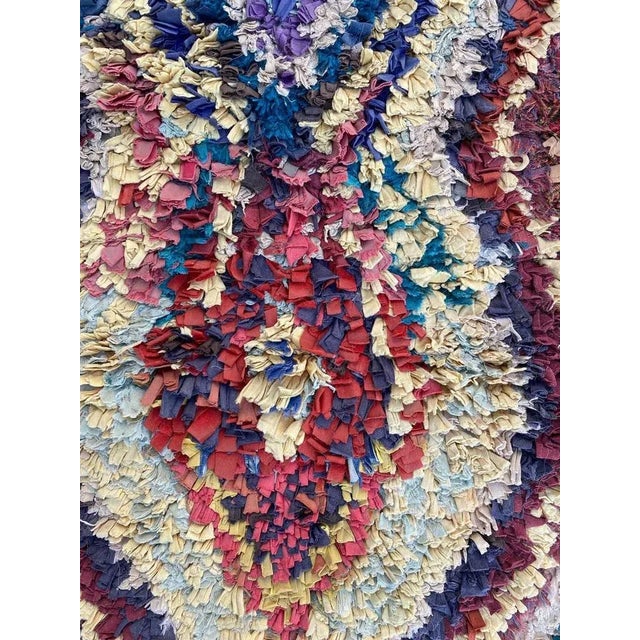 Moroccan Boucherouite Rug For Sale - Image 4 of 16