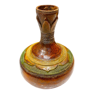 Antique Chinese Vase Sancai-Glazed Vase, Liao Dynasty (907-1125) Asian Pottery