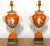Neoclassical Late 18th Century Pair English Neoclassical Orange Ground Ashworth Ironstone Urns, as Lamps For Sale - Image 3 of 15
