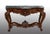 Antique Louis Philippe Neapolitan Console Table in Crotch Mahogany with a Red Levanto Marble Top, 1800s For Sale - Image 5 of 5