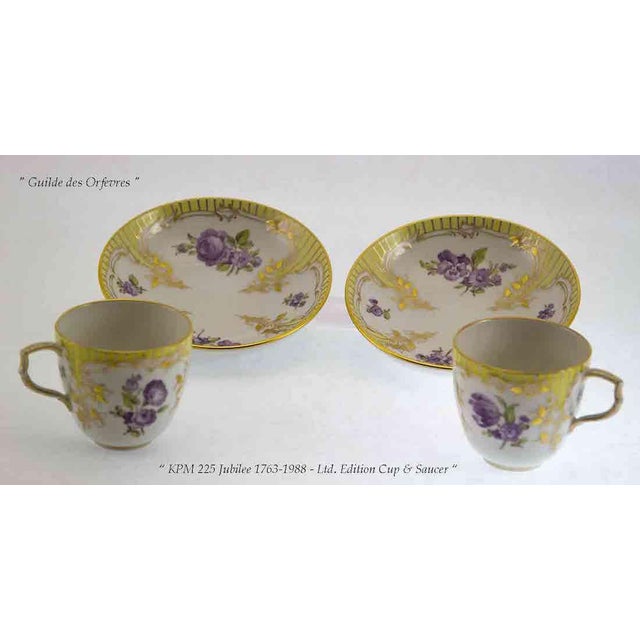 Ref. # 1531 Limited Edition Photo 505 -Description : Pair (2) Mocha Cups & (2) Saucers, Limited Edition 2- Mocha Cups & 2-...