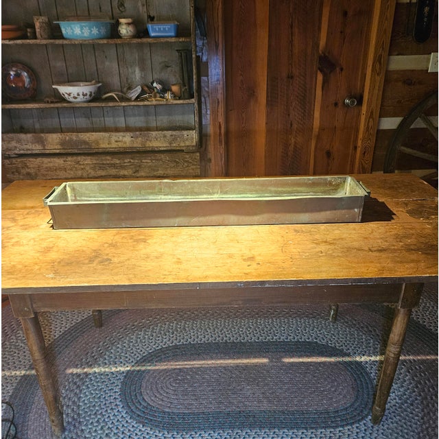 Exceptional large antique copper processing trough dating to the second half of the 19th century, circa 1860–1900....