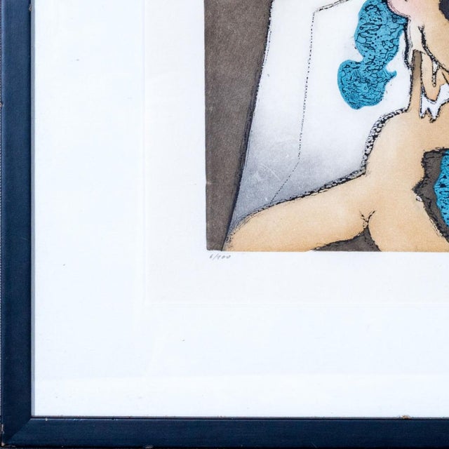 "En Chair Et en Or" (In Flesh and Gold) - A Striking Aquatint Etching by Dorothea Tanning (1973) For Sale - Image 9 of 11