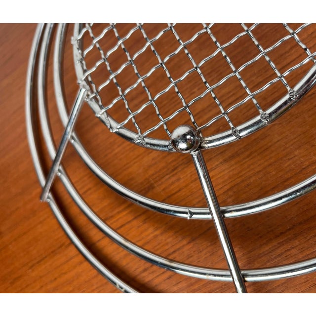 Postmodern Metal Mesh Fruit Bowl, 1980s For Sale - Image 9 of 16