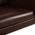 Brown Pavo Leather Chrome Armchair Set in Brown with Manual Reclining Function from FSM, Set of 2 For Sale - Image 8 of 18