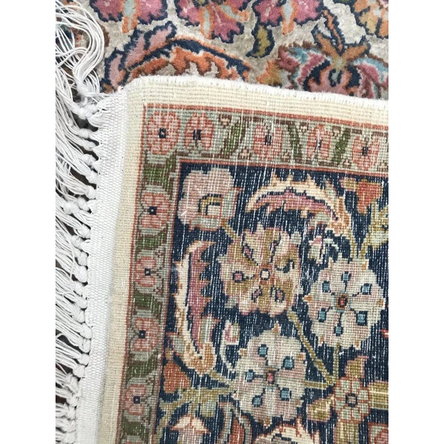 Vintage Indian Silk and Wool Rug For Sale - Image 18 of 18