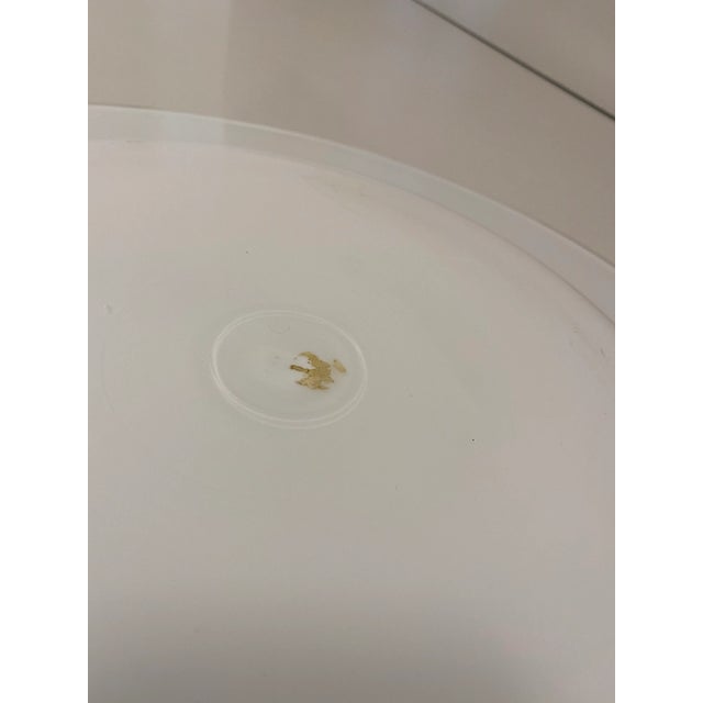 Murano Murano Art Glass Blue, Peach, & White Plate For Sale - Image 4 of 5