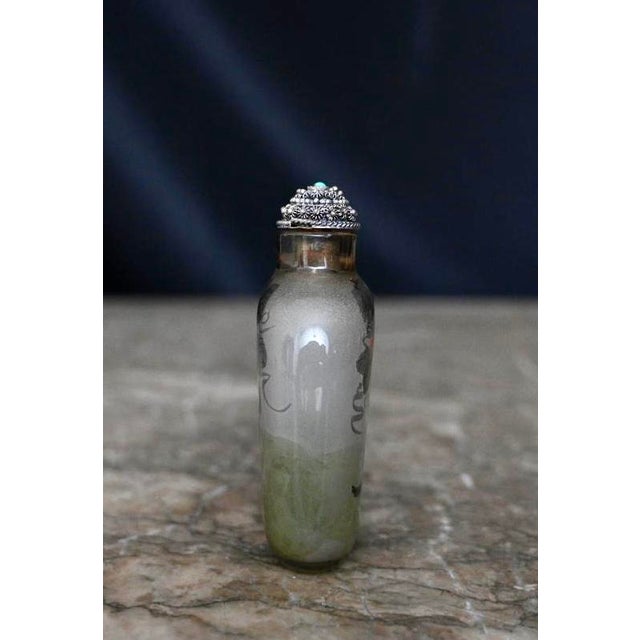 Mid 20th Century Inside-Painted Chinese Cat Snuff Bottle For Sale In Denver - Image 6 of 6