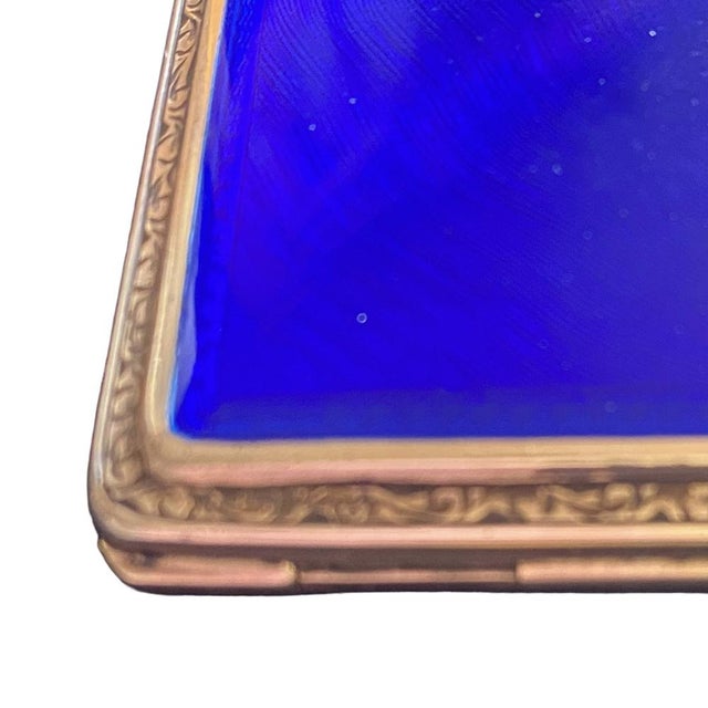 Exceptional viennese art deco guilloché enamel cigarette case in silver (935), c. 1910s-1920s this refined art deco...