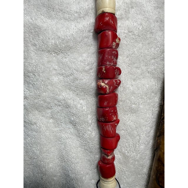 Late 19th Century 19th. Centery Two Antique Vintage Chinese Scholars Archaistic Calligraphy Brushes For Sale - Image 5 of 12