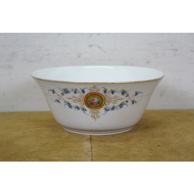 Antique Rose Medallion Coffee Tea Set Inlcuding Pitcher, Bowl, Cream &Sugar- 6 Pieces For Sale - Image 6 of 14