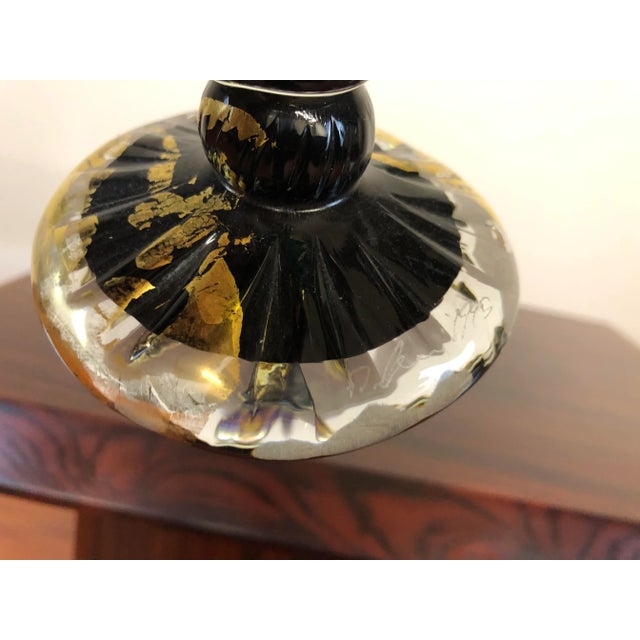 Blown Glass Candlestick Holders Signed by David Garcia For Sale - Image 9 of 12