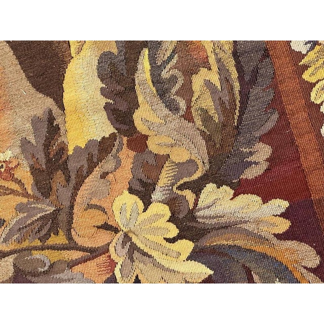 Antique French Aubusson Tapestry, 1890s For Sale - Image 9 of 18