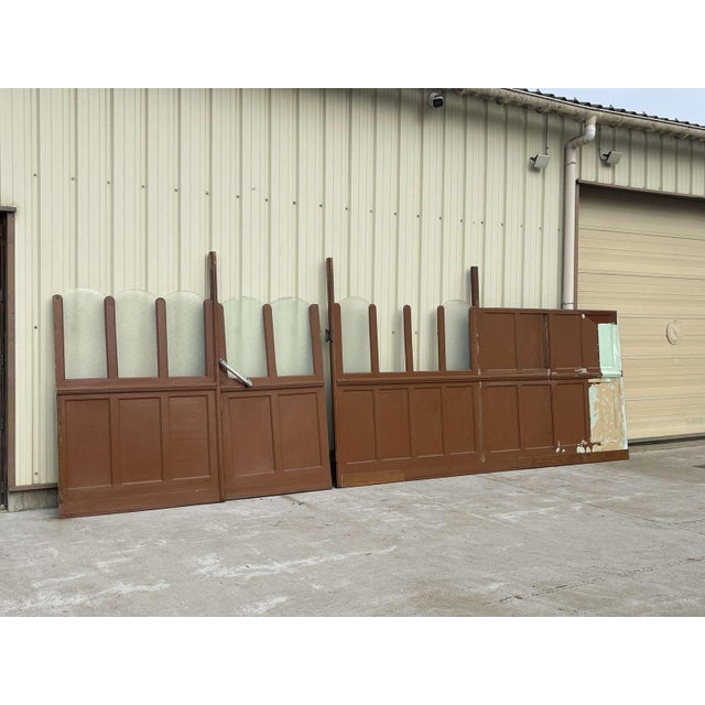 Bistro Partition in Chestnut and Plywood Panels, 1930s For Sale - Image 13 of 18
