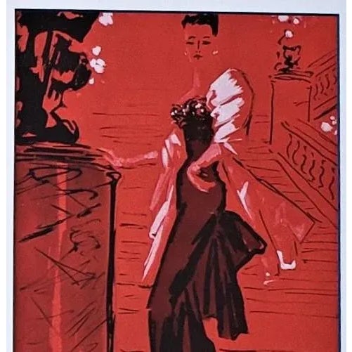 1948 French Fashion Prints-Benito,set of 2, Matted For Sale In New York - Image 6 of 8