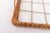 Vintage Italian Wicker and Glass Serving Tray, Italy, 1970s For Sale - Image 4 of 6