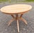 Modern Solid Teak Round Pedestal Outdoor Dining Table For Sale - Image 4 of 5