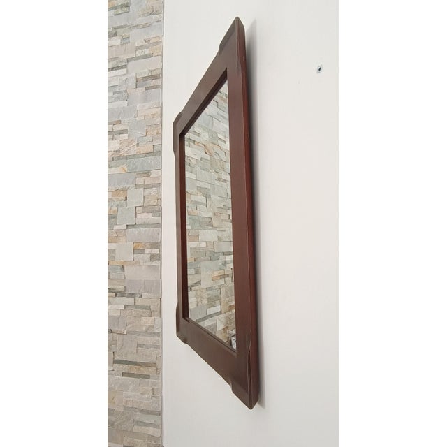 Large Mirror in Cherry Wood, 1970s, in Flawless conditions. Designed 1970 to 1979