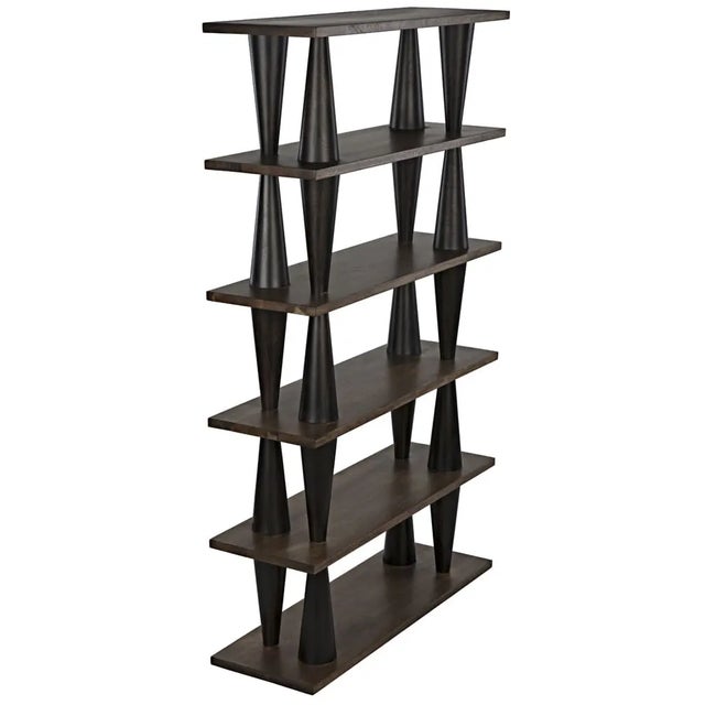Not Yet Made - Made To Order NOIR Mood Bookcase, Ebony and Dark Walnut For Sale - Image 5 of 6