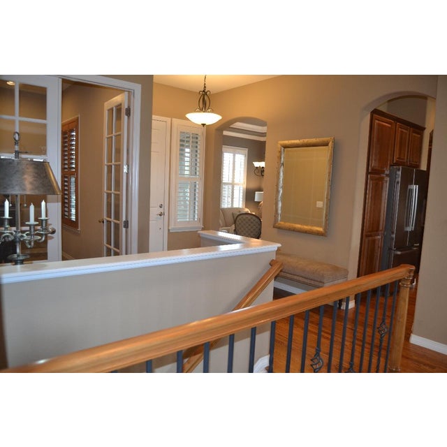 Ethan Allen Spotted Silver Leaf Mirror For Sale - Image 11 of 13