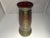 Rindskopf Iridescent Pepita Inverted Thumbprint Honeycomb Art Glass Vase for your consideration. The vase measures approx....