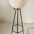 Black Vintage Floor Lamp in Opaline and Iron in the style of Stilnovo, Italy, 1950s For Sale - Image 8 of 12