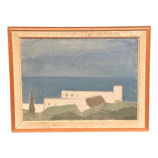 Bernhard Önstad, Utomlands, 1958, Oil Painting on Canvas, Framed For Sale