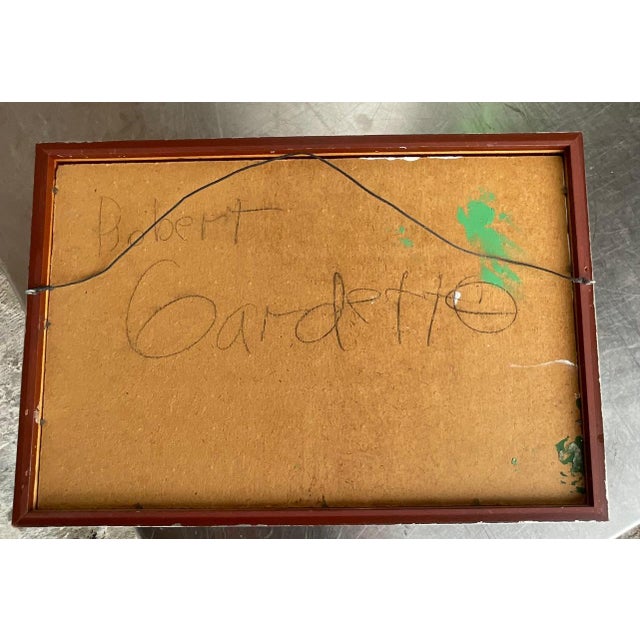 Vintage Boho Monumental Abstract Swirl Painting For Sale In West Palm - Image 6 of 7