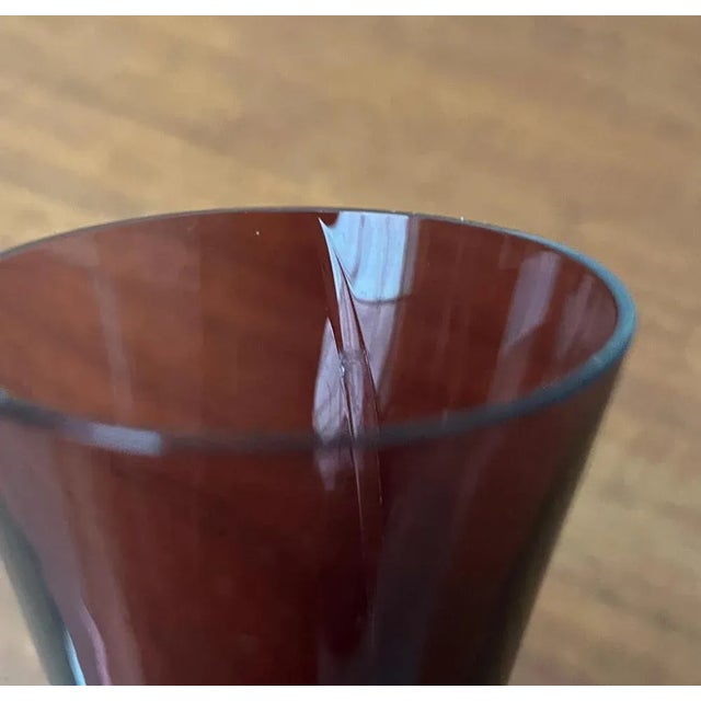 Mid-Century German Diabolo Glass Vase, 1960s For Sale - Image 10 of 13