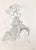 Enrico Baj, Dancer, Signed Drawing, 1981 For Sale