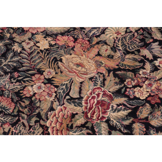 1990s 1990's Abusson Pak-Persian Black/Black Wool Rug - 10'1'' X 13'7'' For Sale - Image 5 of 9