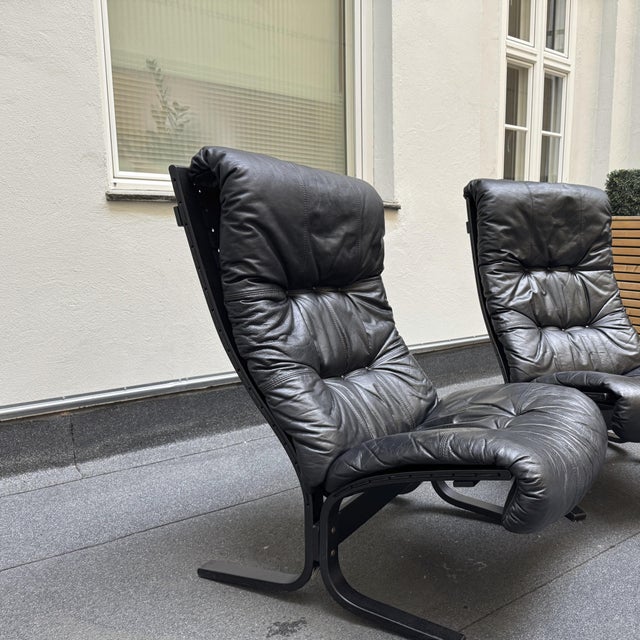 Set of Vintage Scandinavian Siesta Lounge Chair and Ottoman by Ingmar Relling for Westnofa, 1970s For Sale - Image 16 of 18