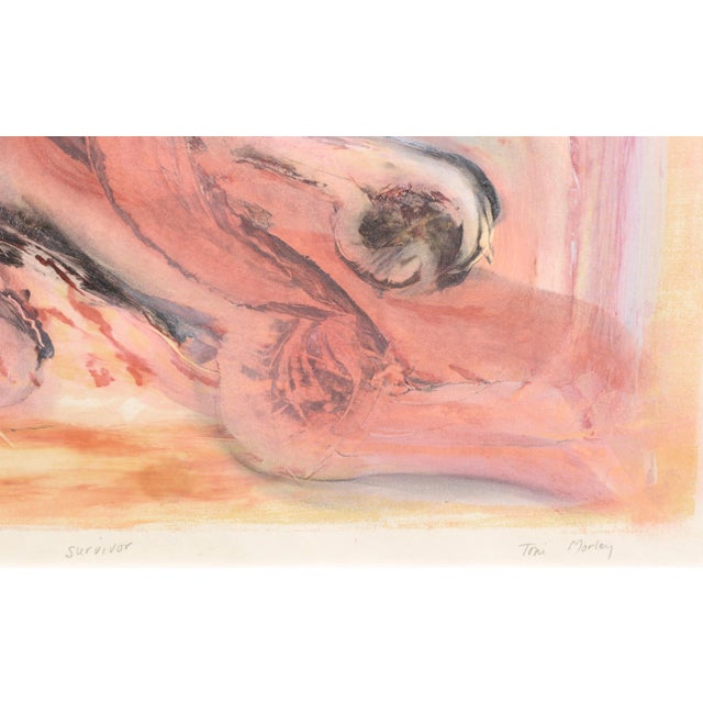 Plastic Toni Morley "Survivor" Abstract Expressionist Composition Circa 2000 For Sale - Image 7 of 9