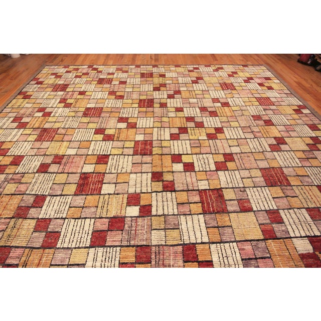 Abstract Large Modern Area Rug For Sale - Image 3 of 7