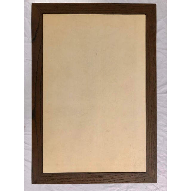 Julian Chichester Grey Oak Jasper Bedside Table With Inset Vellum For Sale - Image 10 of 11